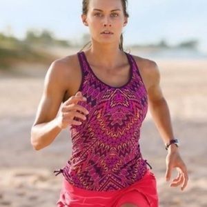 Athleta Swim Cayo Coco Ready to Run Tankini Top Women’s size Med